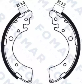 Комлект тормозных накладок FOMAR Friction FO 0549